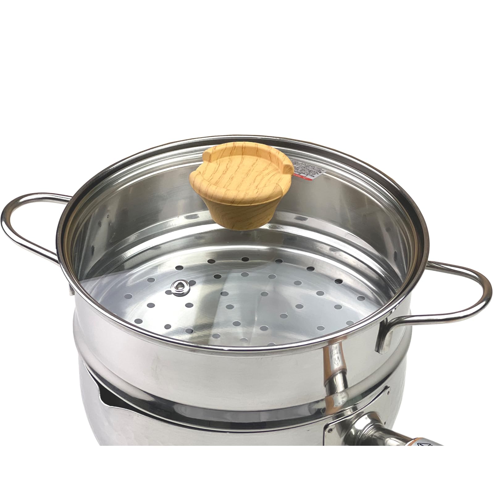 Amazon | 蒸し器ガラス蓋付き ステンレス20cm せいろ蒸し器 重ねて